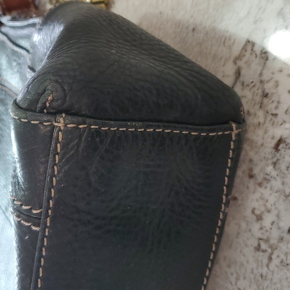 Fossil Leather Handbag With Braided Strap - Picture 5 of 17